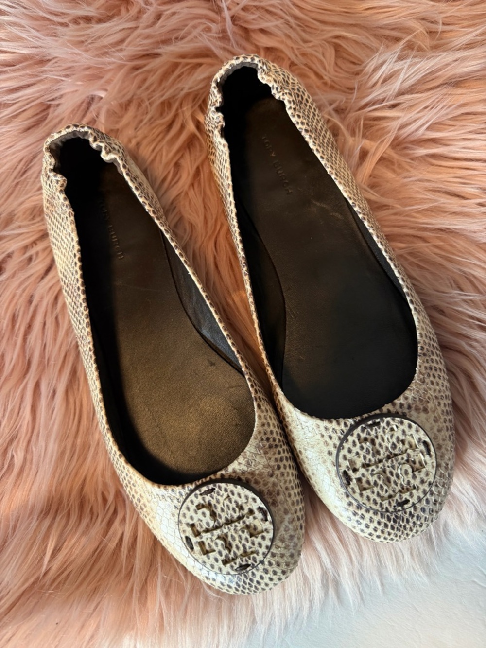 Tory Burch Minnie Travel Ballet Flats Size 9,5